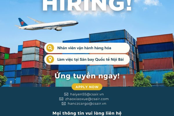 NHÂN VIÊN VẬN HÀNH HÀNG HOÁ LÀM VIỆC CHO HÃNG CHINA SOUTHERN AIRLINES (CZ)